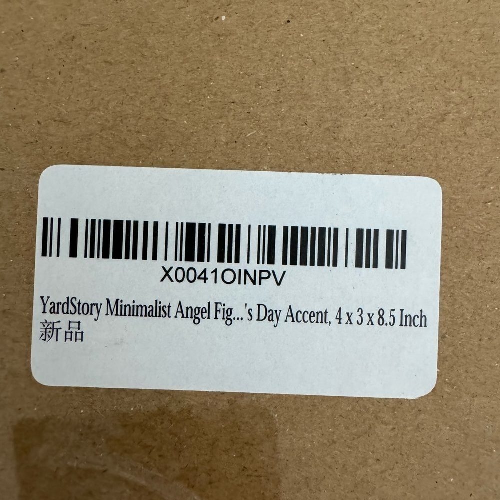 NIB indoor/outdoor Angel Figurine Resin 8” hidden Birch magnetic jewelry box - Picture 9 of 9